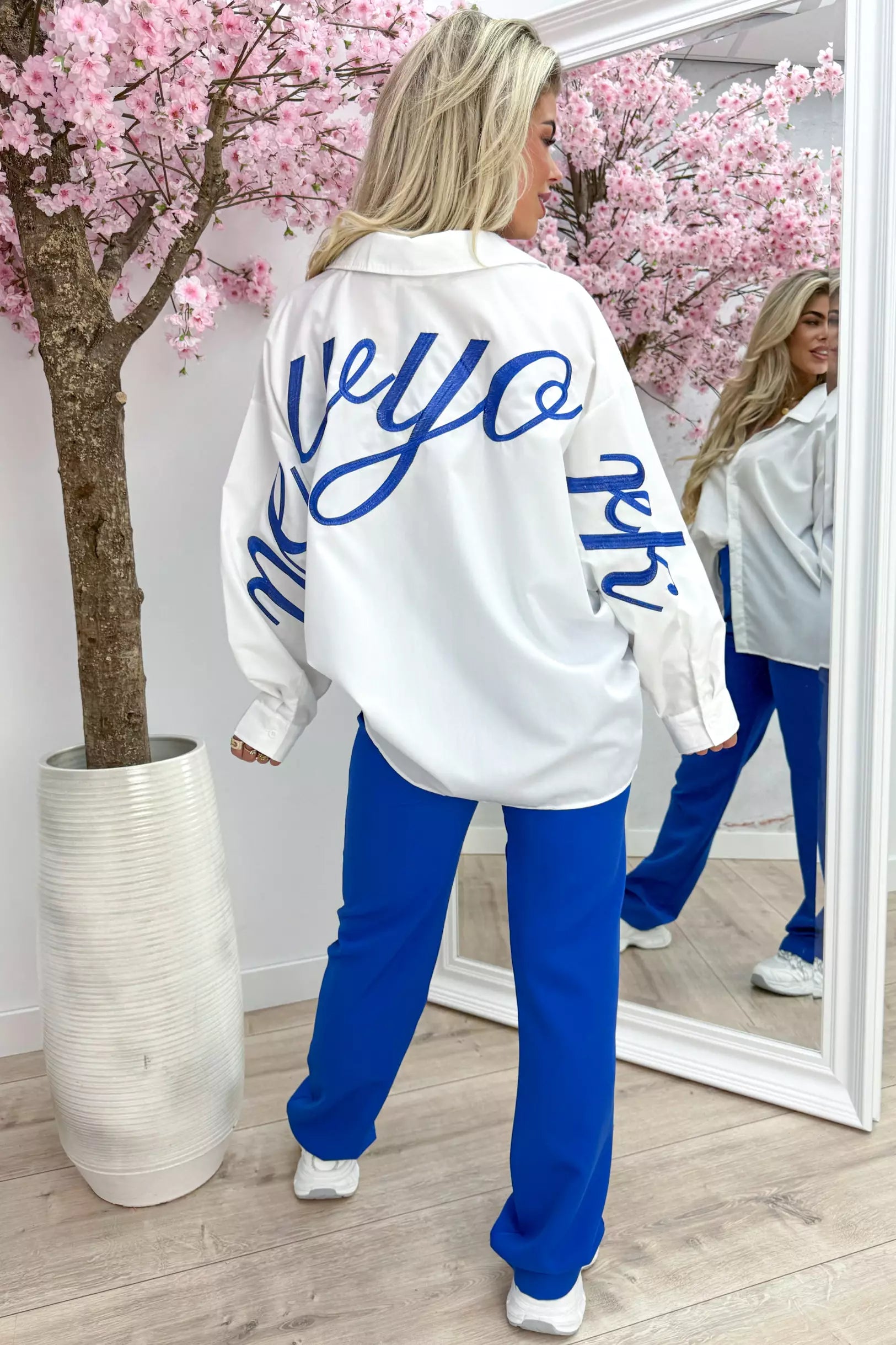 Oversized New York blouse - Kobalt