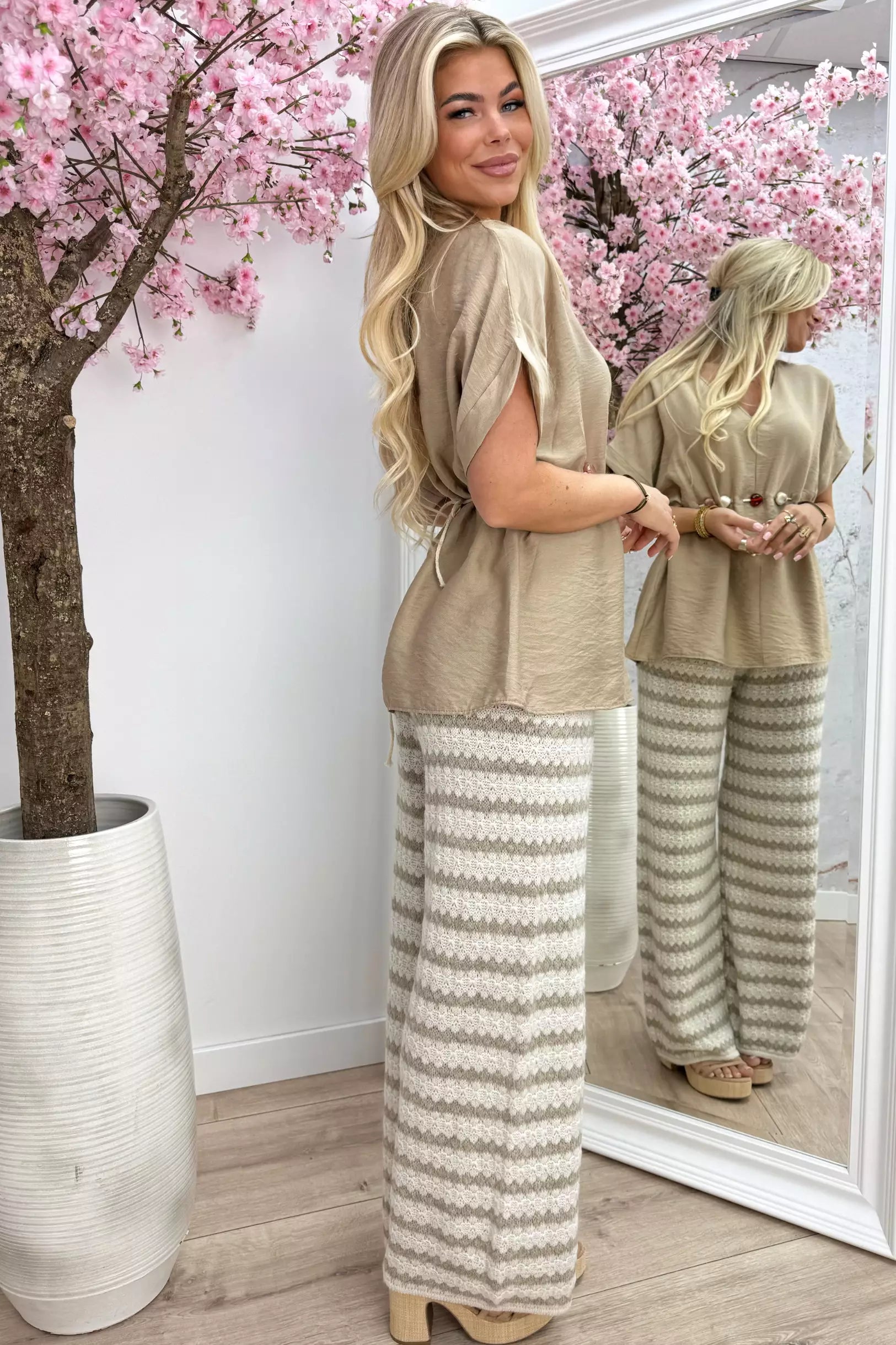 Shell yeah topje - Taupe