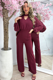 Steal the show jumpsuit - Bordeaux