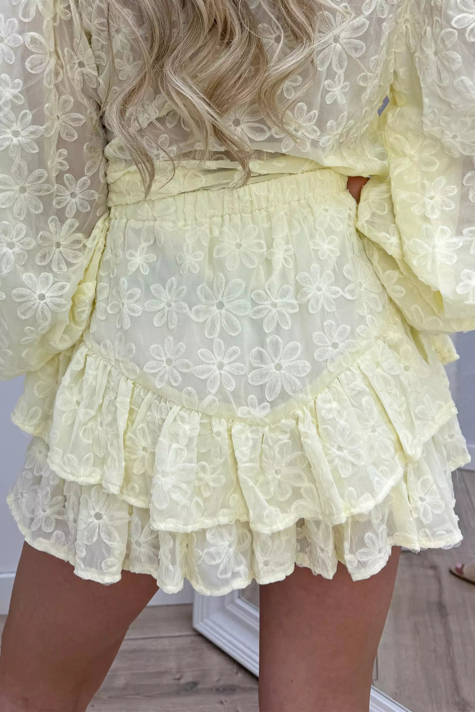 Flower Fusion Skort - Geel