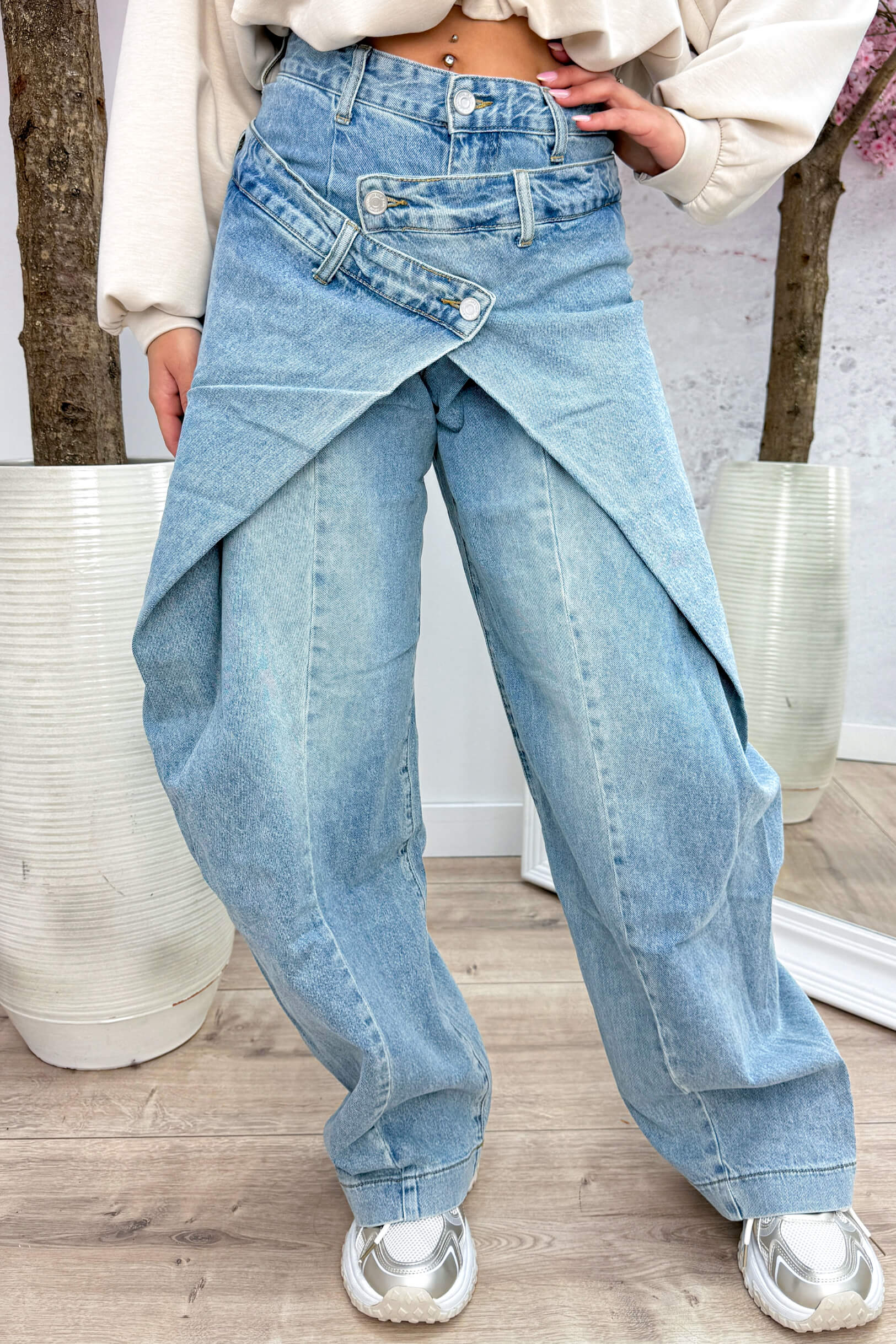Do it different barrel jeans (Queen Hearts) - Jeans blue