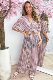 Aruba lace co-ord - Roze