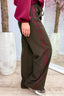 Yours to keep stripe trousers - Bordeaux