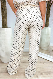 Polkadots everywhere pants - Beige
