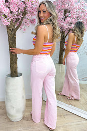 Missy gold detail body - Lollypop roze