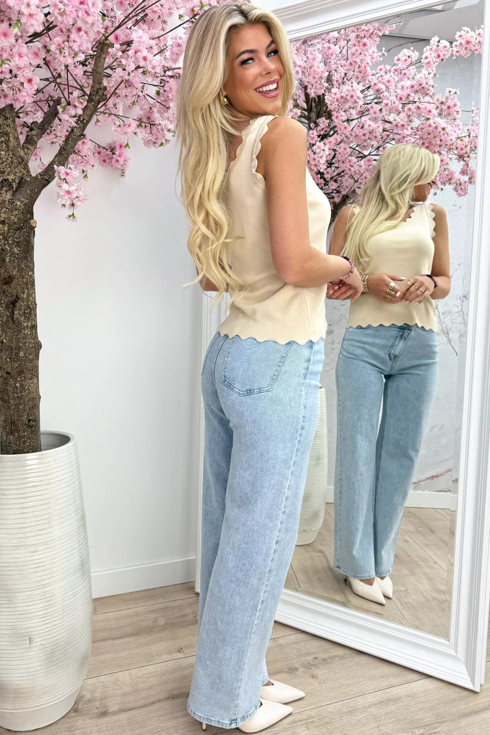 Wavy topje - Beige
