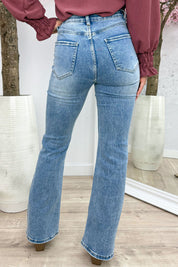 Full length flair jeans T6267-9 - Jeans blue