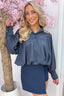 Countryside checks blouse - Navy