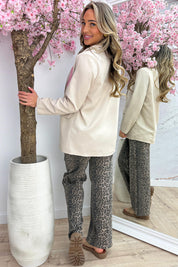 Sparkle pocket blazer - Dk. beige