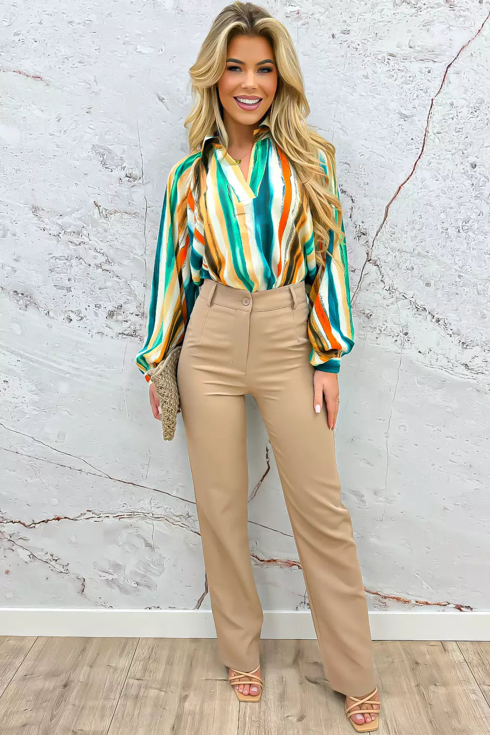 Pantalon à jambe droite 1.0 - Camel