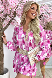 Sunrise ruffle co-ord - Lollypop roze