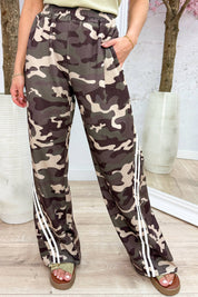 Camo striped comfy pants - Bruin