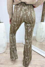 Mystery travel flair pants - Taupe