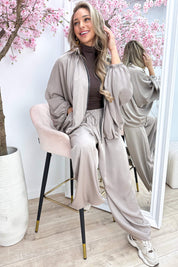Balloon co-ord - Lt. taupe