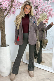 Sporty flair pants - Bruin