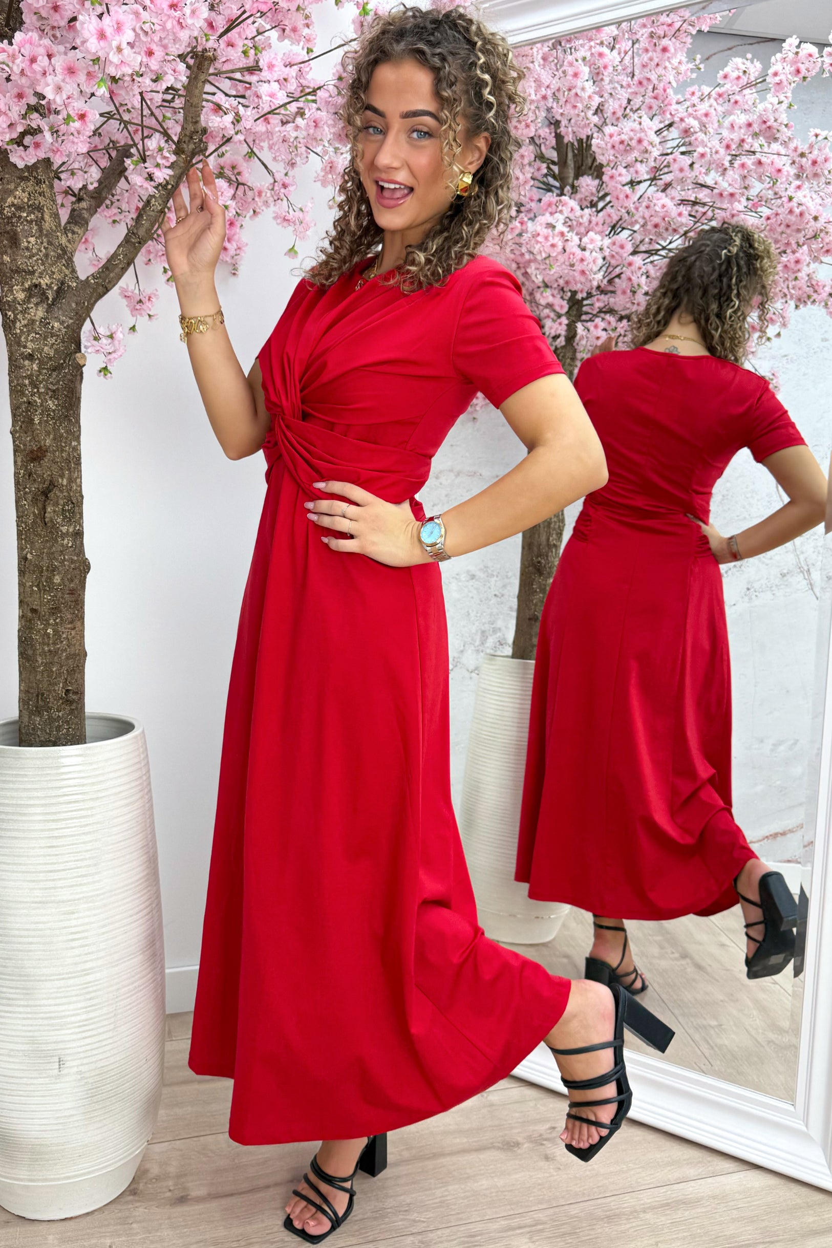 Robe toujours brillante - rouge