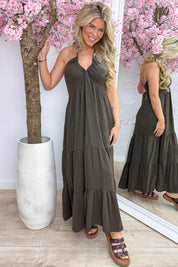 Murcia cotton dress - Bruin