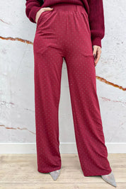 Diamond travel pants - Bordeaux