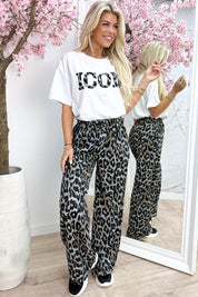 Icon leopard co-ord - Wit