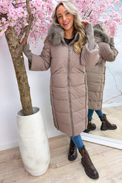 Winter is calling winterjas - Taupe
