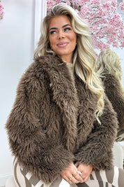 Falling into autumn jacket - Dk. taupe