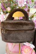 Fluffy chic bag - Bruin