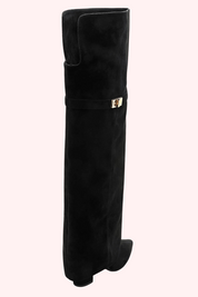 Suede high heels - Zwart