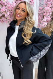 Check the details bomber - Zwart