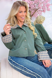 Double check trench coat - Army