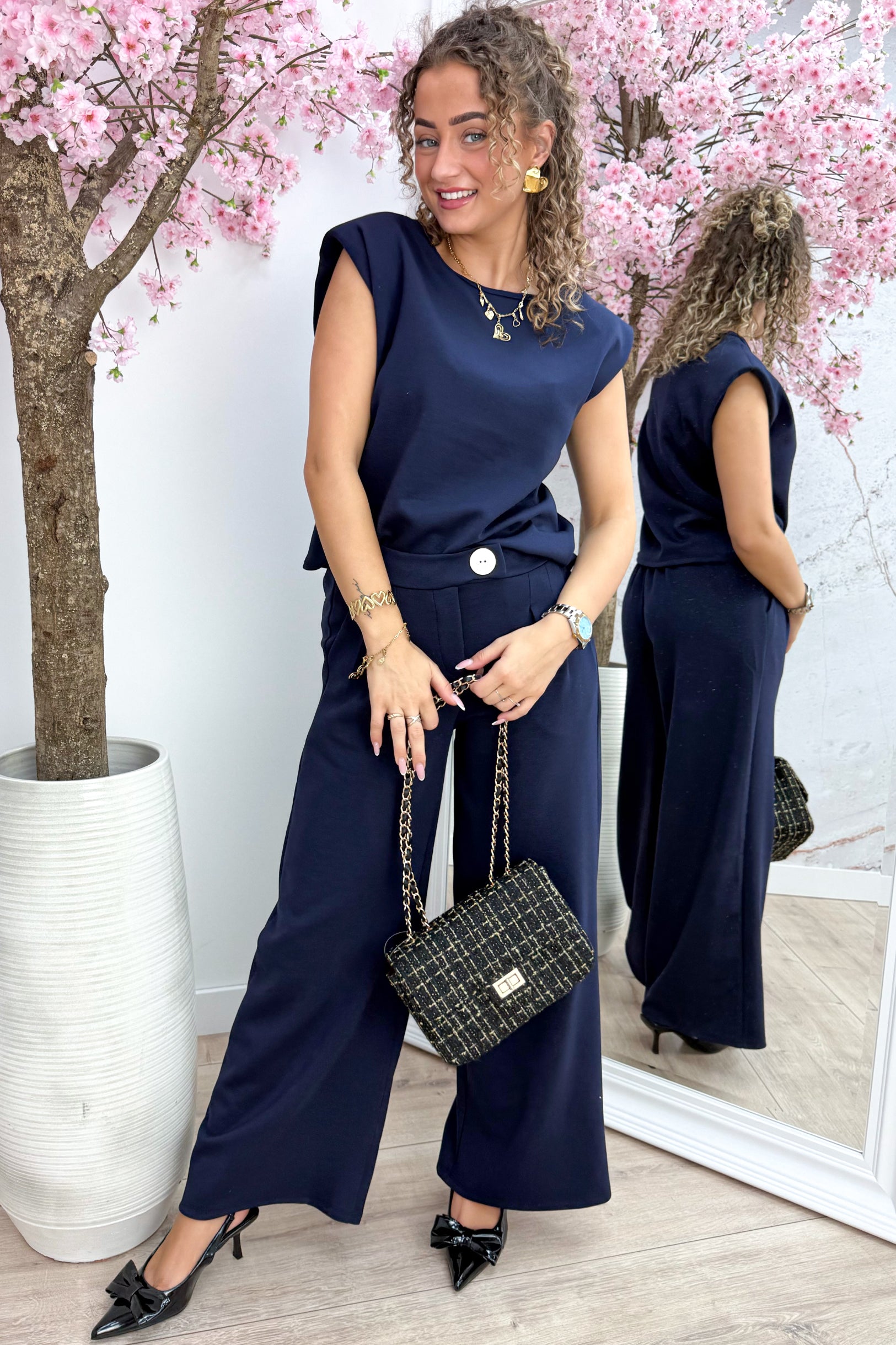 Looking cute but comfy co-ord - Navy