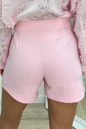 Golden detail skort - Lollypop roze