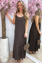 Golden hour maxi dress - Bruin