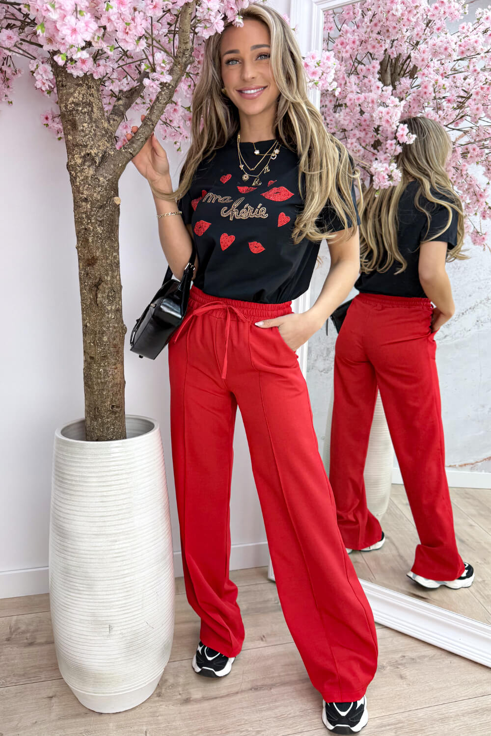 Ma cherie T-shirt - Zwart