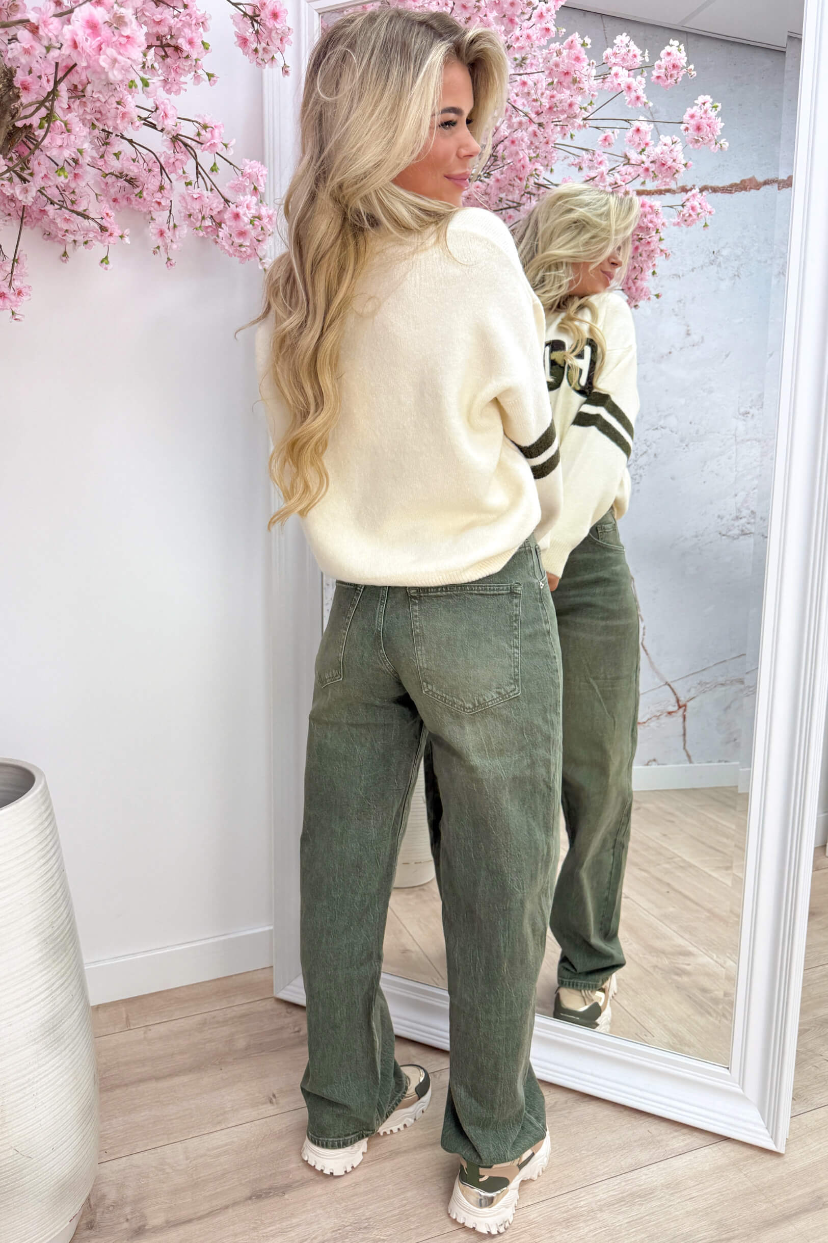 Iconic club camo trui - Beige