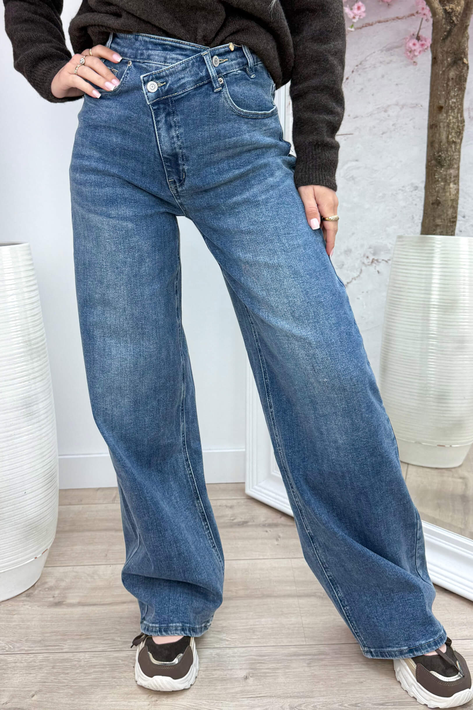 Dad fit cross over jeans Y3328-1 - Jeans blue