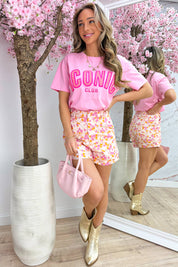 Iconic club T-shirt - Lollypop roze