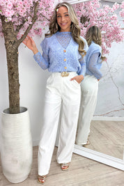 All in one lace topje - Jeans blue