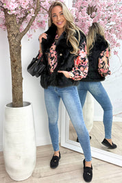 Fluffy vibes gilet - Zwart