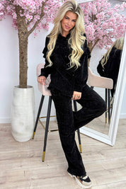 Velours favorite set - Zwart