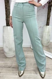 Straight leg stripe pantalon - Mint