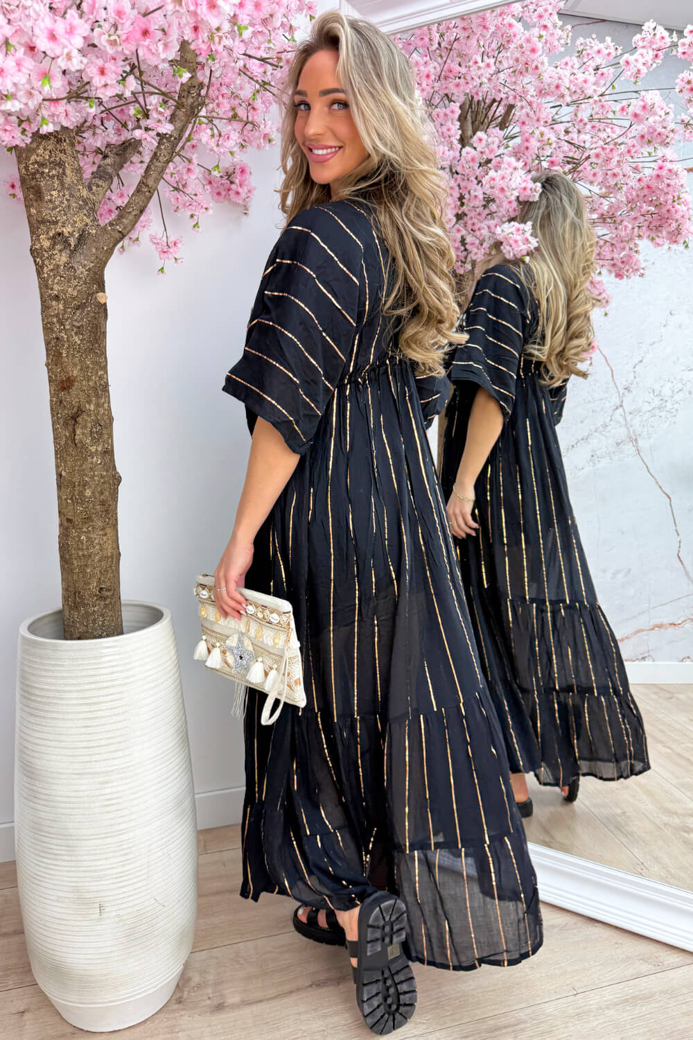 Hawaii beach dress - Zwart