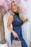 Lace me speechless topje - Navy