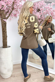 New york teddy blouse - Taupe