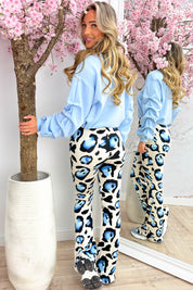 Basic draped sweater - Sky blue