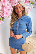 Worth the hype denim dress - Jeans blue