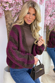 Stripe it up vest - Bordeaux
