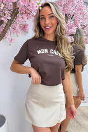 Mon cheri T-shirt - Bruin
