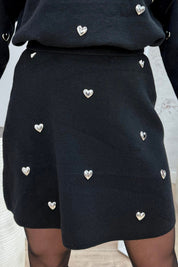 Falling in love skirt - Zwart