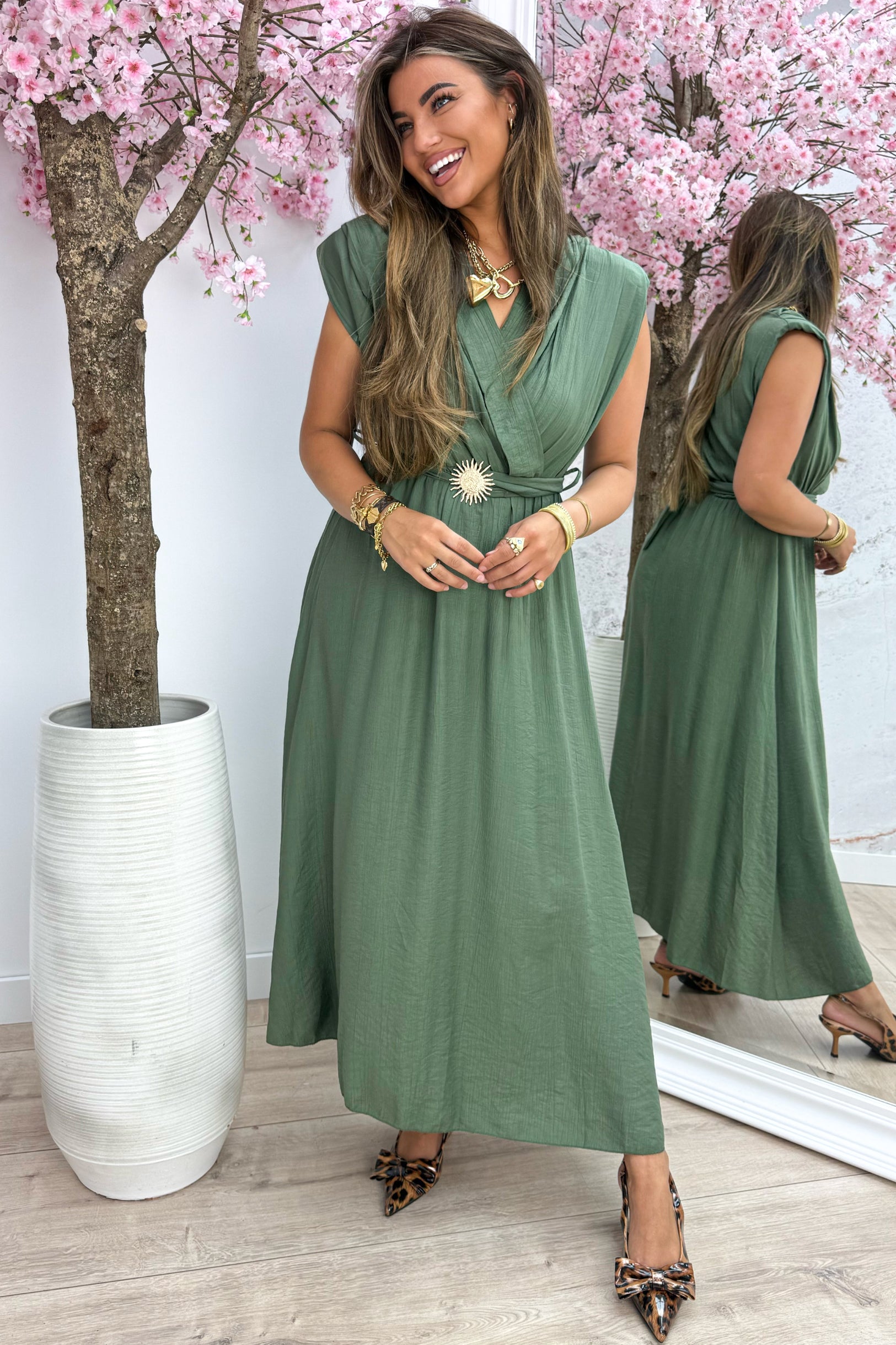 Robe au lever du soleil dorée - armée