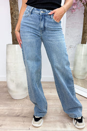 Star back wide leg jeans - Jeans blue